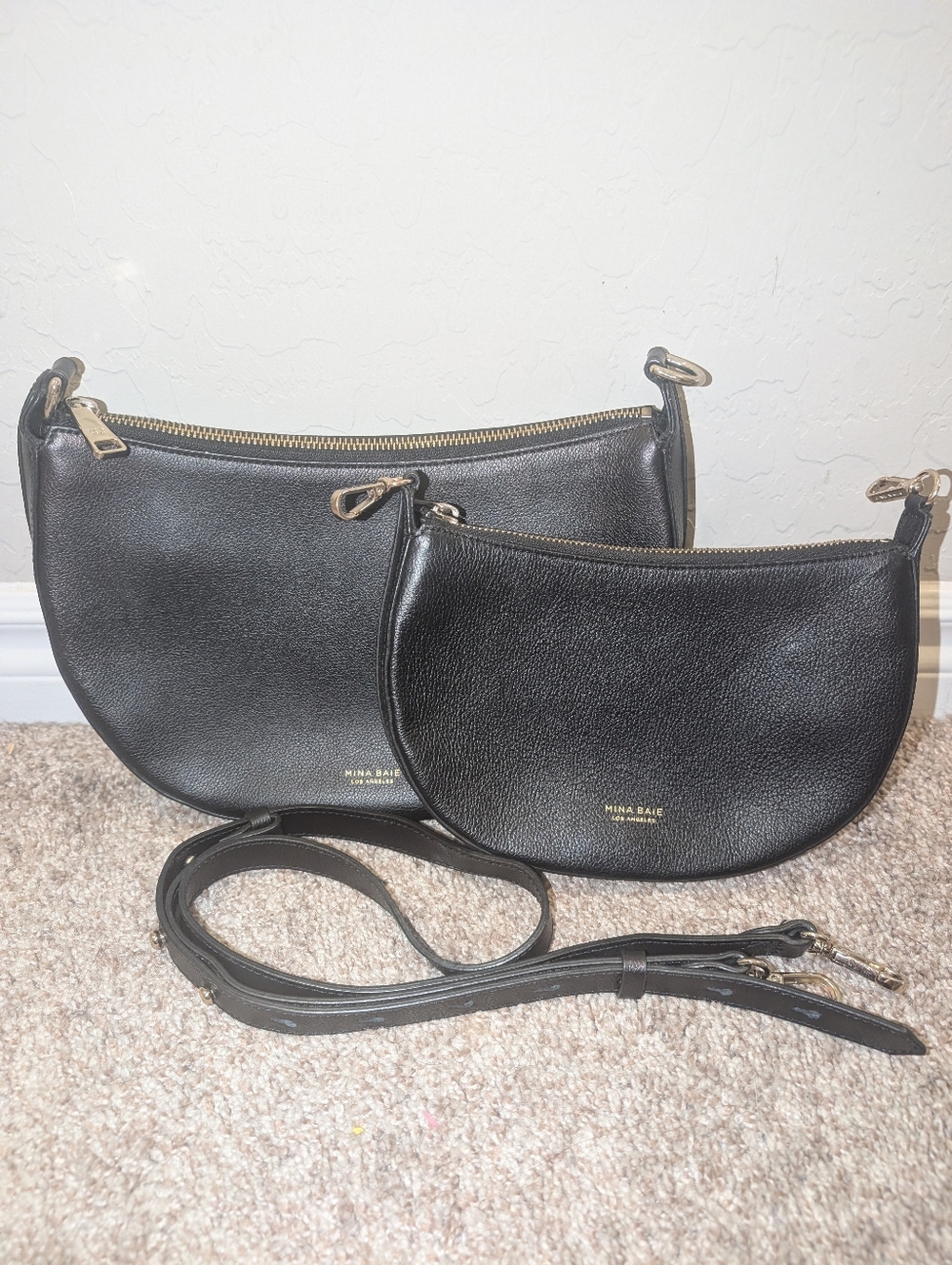 Mina Baie Black Leather Olivia